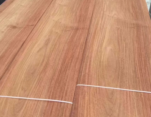 kopen Krachtige dwars treksterkte Birmese peer Natuurlijke houten fineer voor duurzaamheid online manufacture