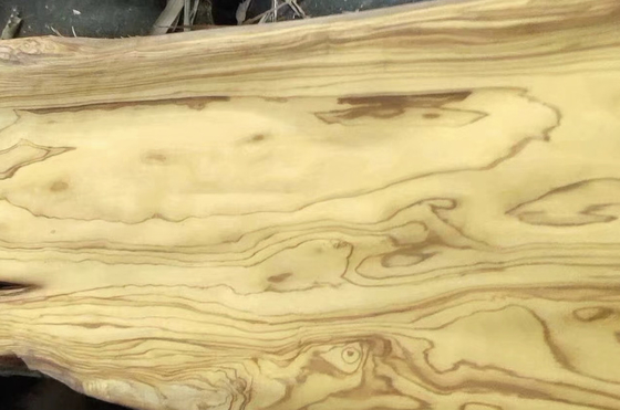 Olijfhout Natuurlijke houten fineer voor meubilair Inlay Handwerk