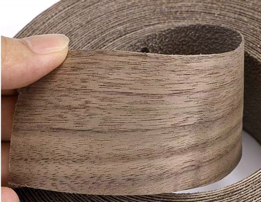 Zwarte walnootrand bandbreedte 8mm-300mm lengte 200m
